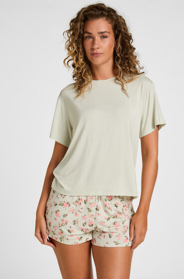 Hunkemöller Ensemble Pyjama Daisy Vert