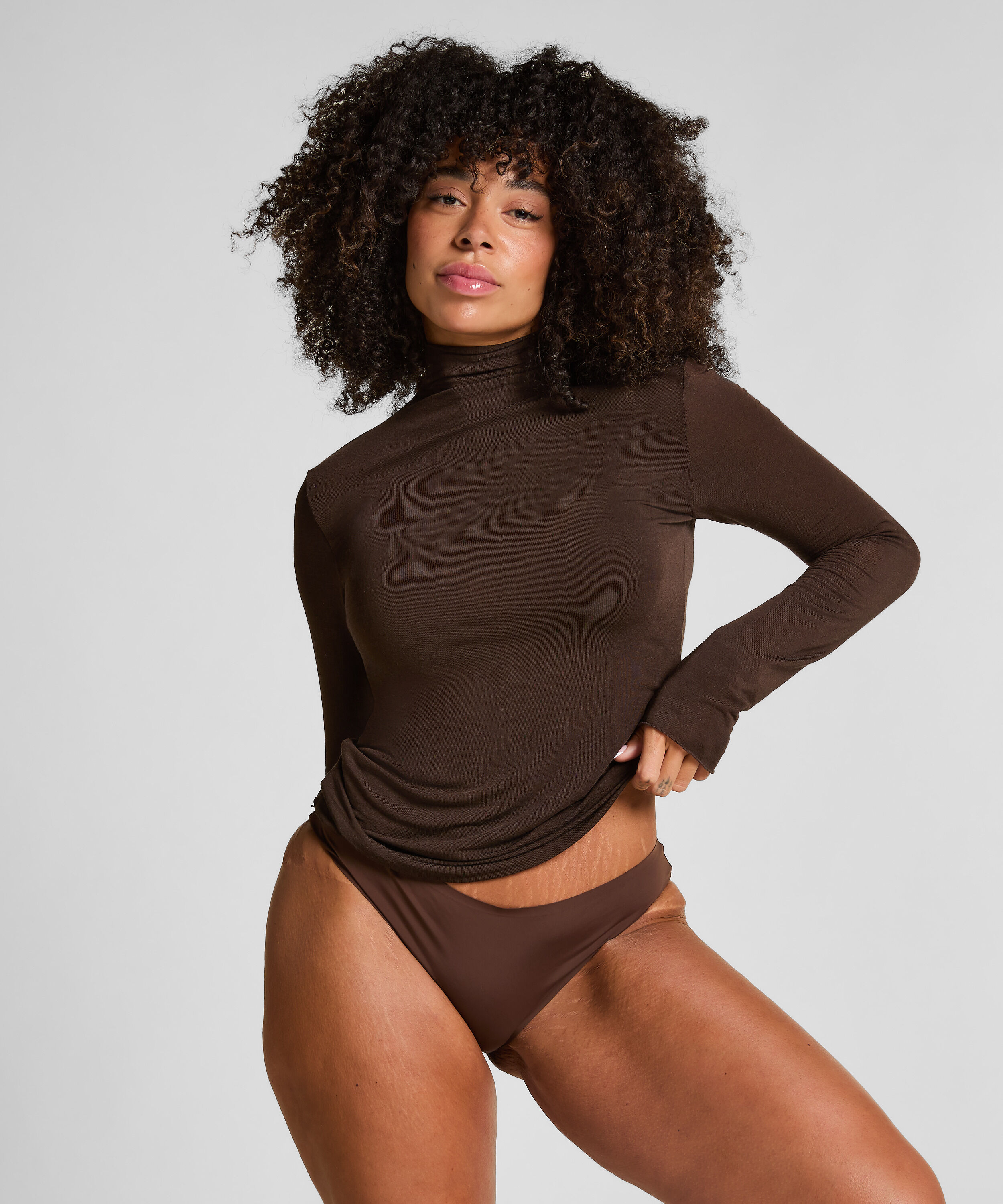 Haut avec cachemire à col roulé super soft