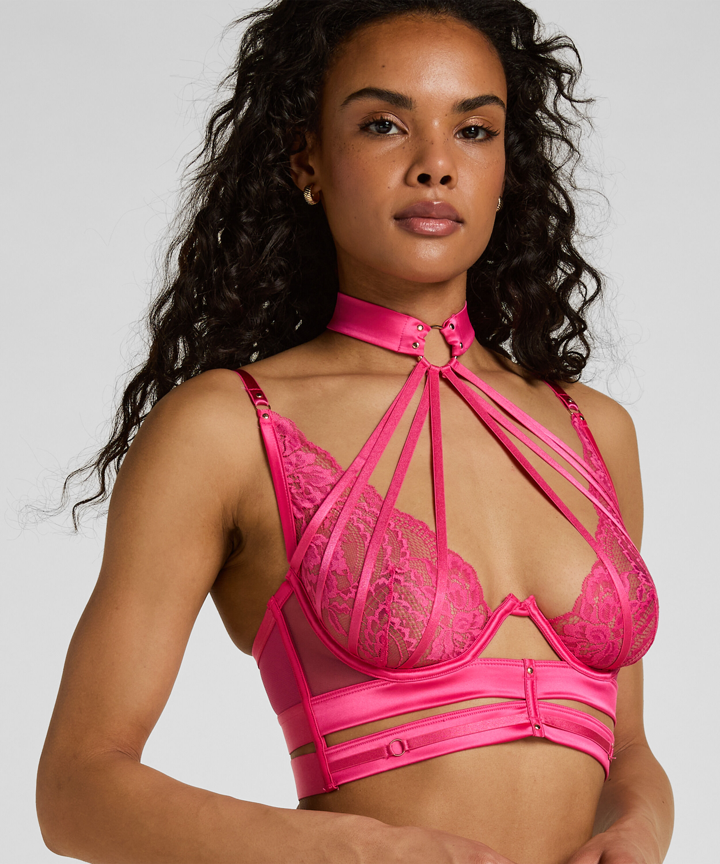 Soutien-gorge à armatures non rembourré longline Amelie, Rose Soutien-gorge à armatures non rembourré longline Amelie, Rose