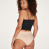 Slip brésilien taille haute Invisible, Beige