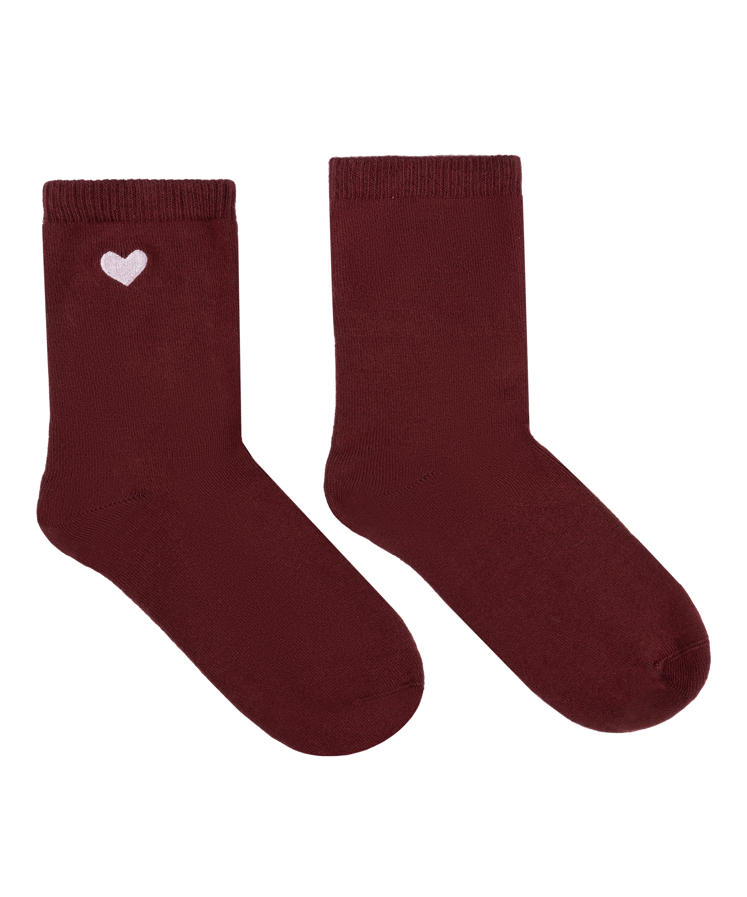Chaussettes courtes en modal, Rouge, main
