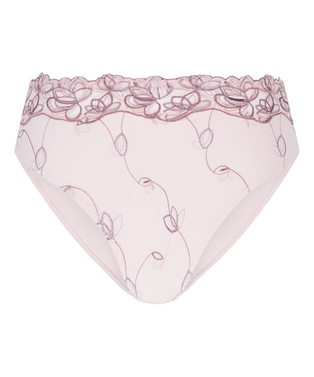 Slip taille haute Diva, Rose
