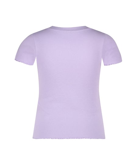 Chemise &agrave; manches courtes en coton, Violet