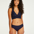 Slip invisible en coton, Bleu