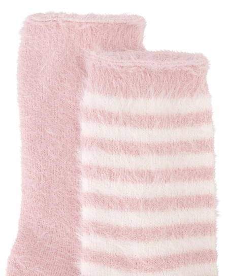 2 paires de chaussettes Cosy, Rose