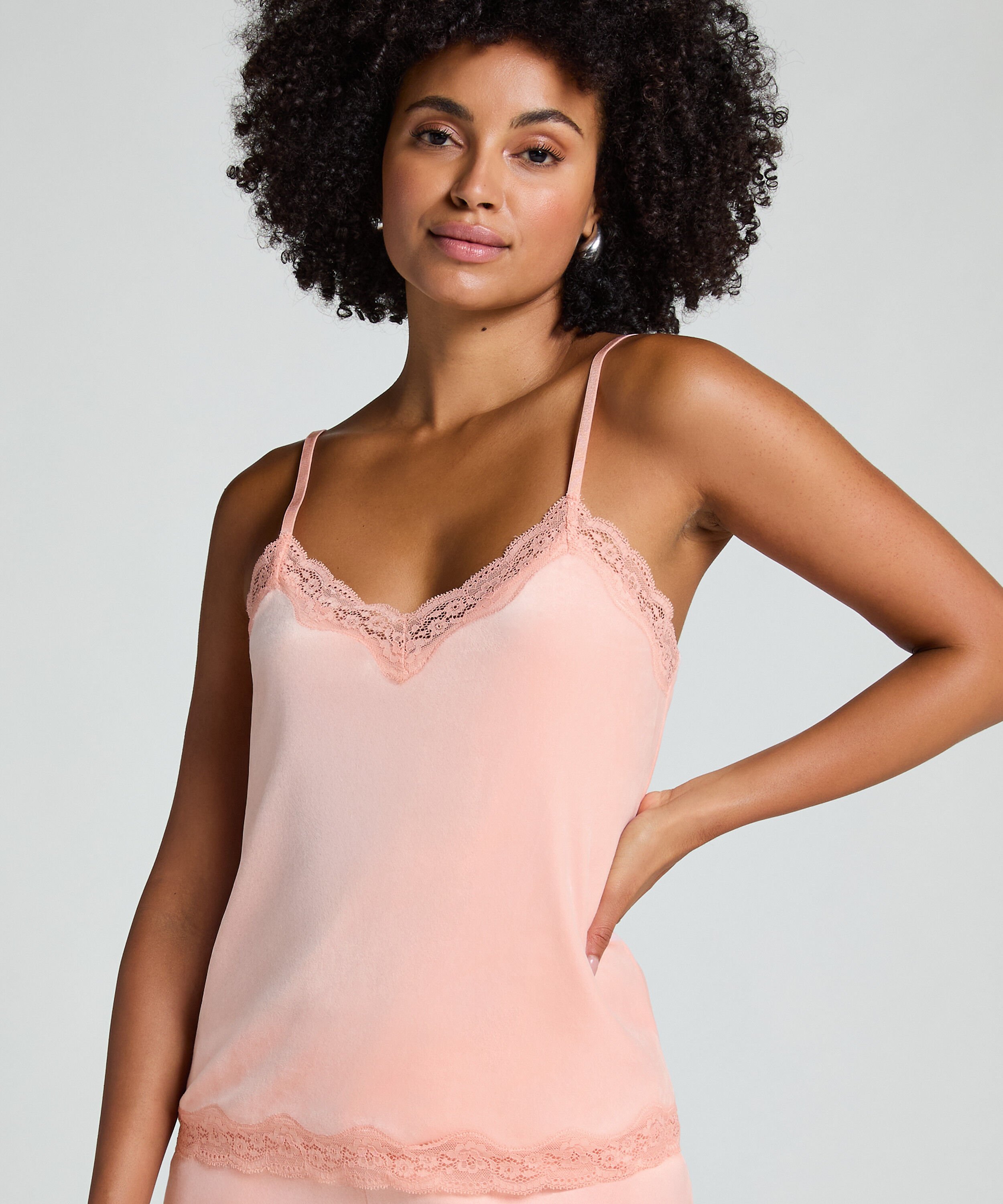 Camisole velours Dentelle
