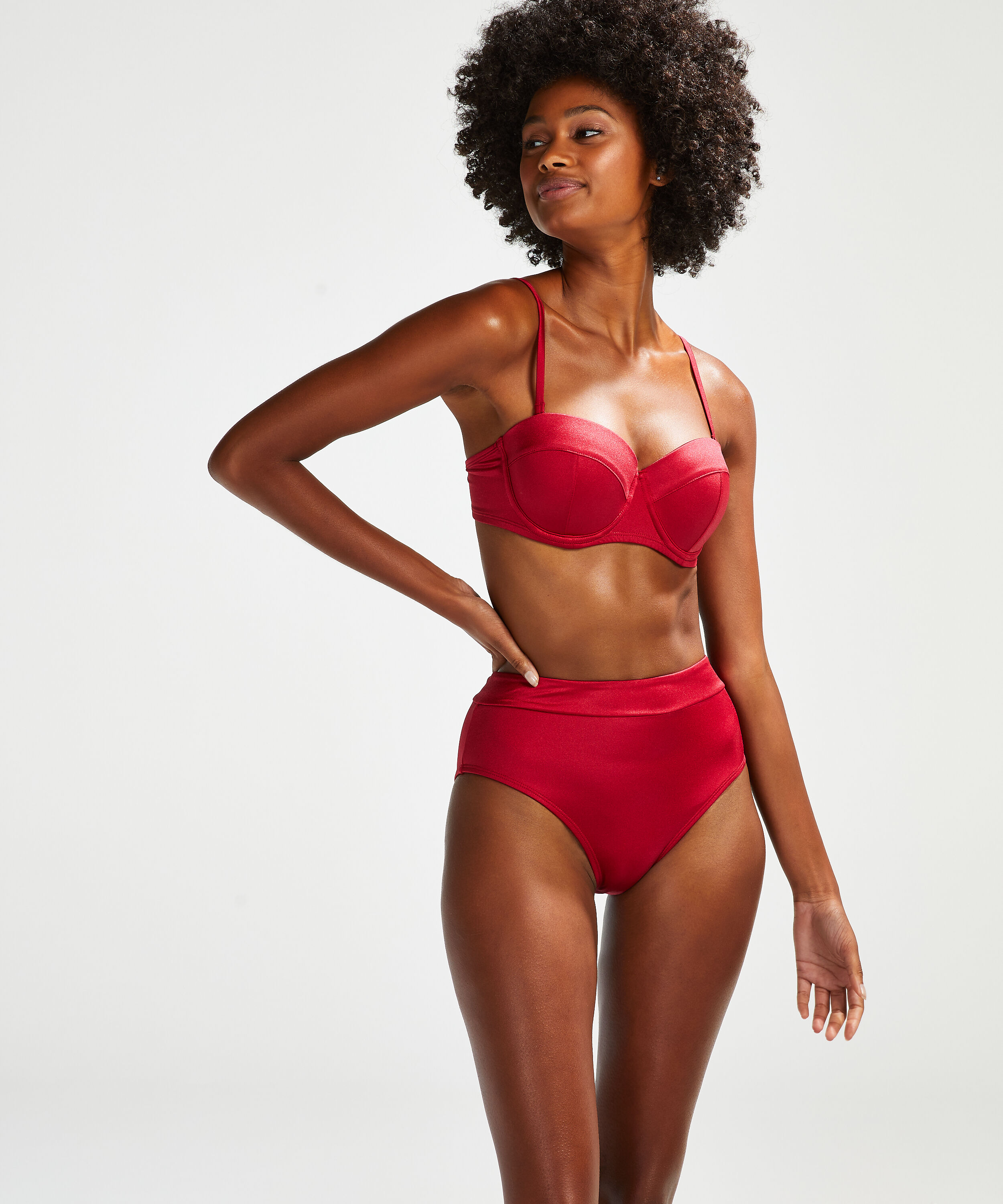 Bas de bikini haut Lola, Rouge
