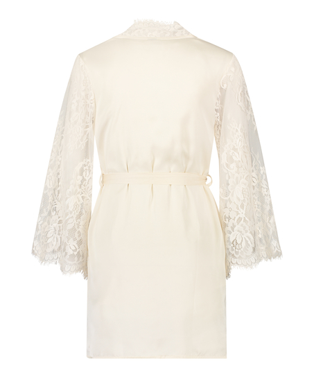 Kimono All Over Lace, Blanc