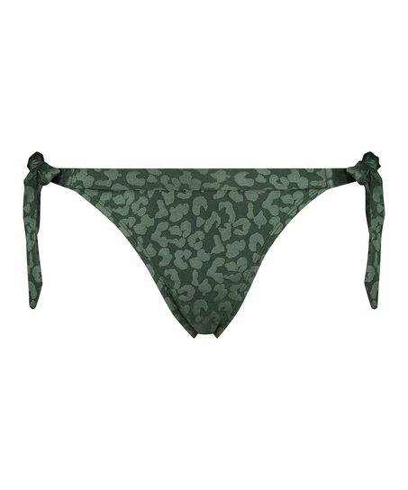 Bas de bikini br&eacute;silien Tonal Leo, Vert