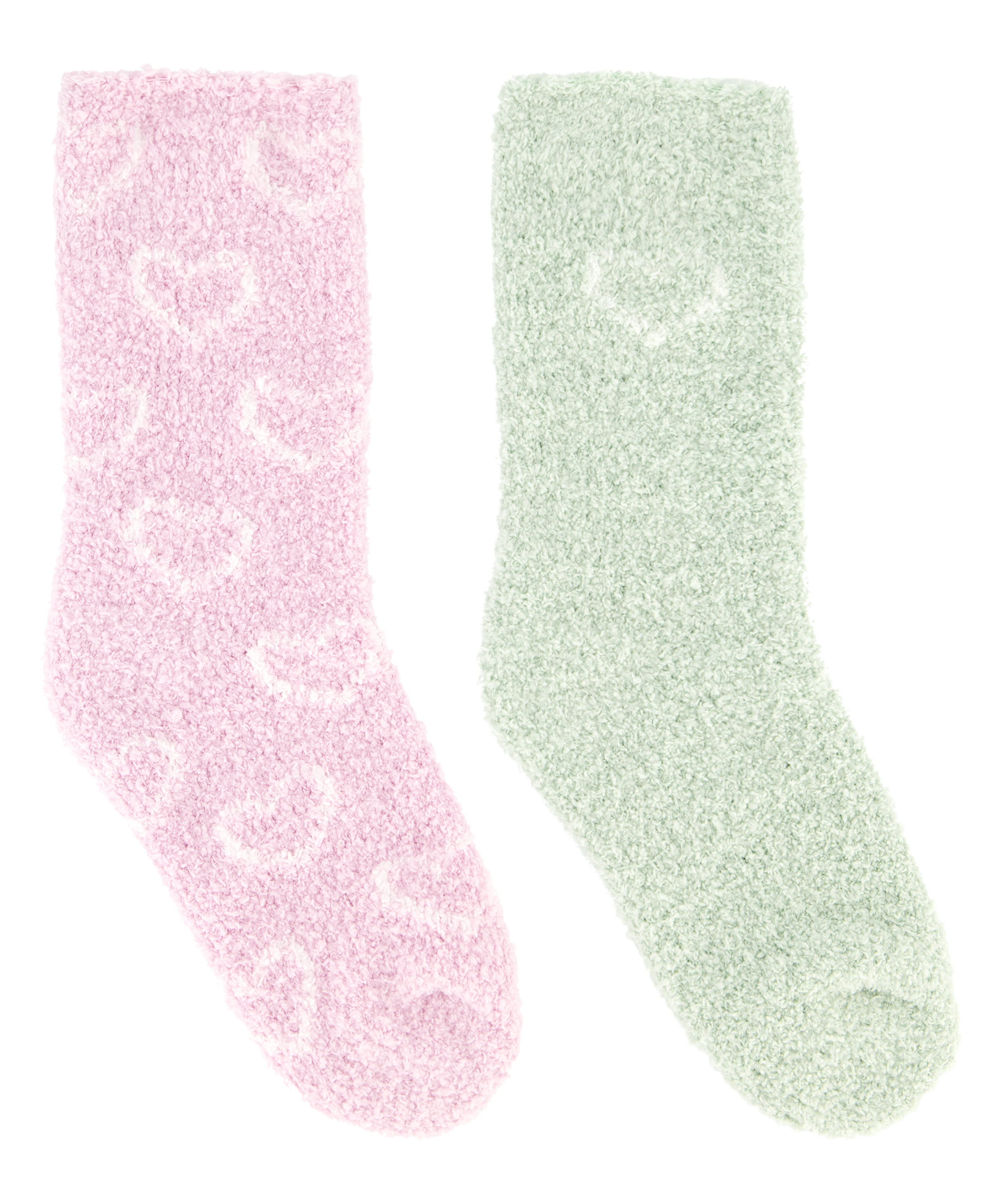 Lot de 2 Paires de Chaussettes Cosy, Rose, main