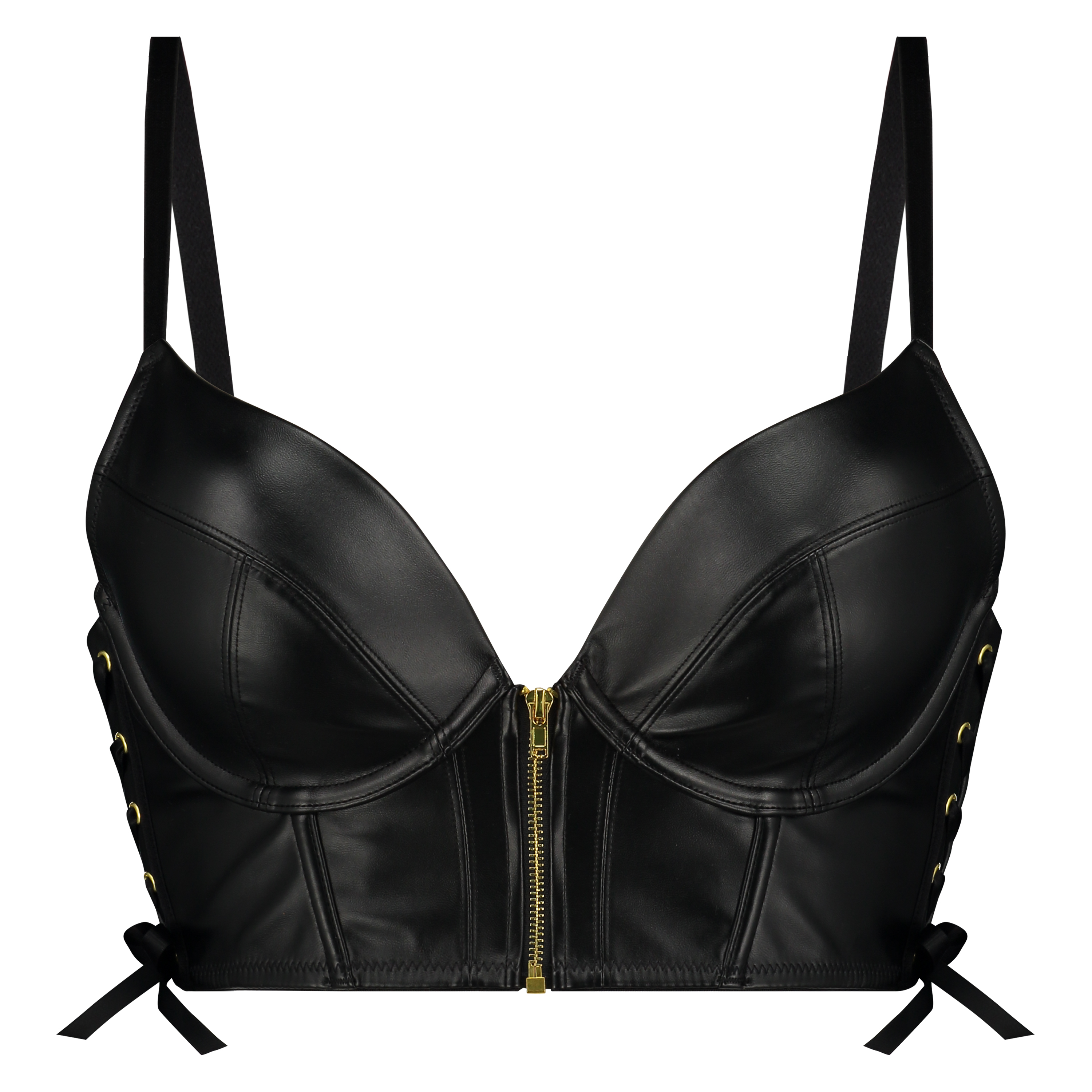 Soutien-gorge &agrave; armatures pr&eacute;form&eacute; push-up Manu, Noir, main