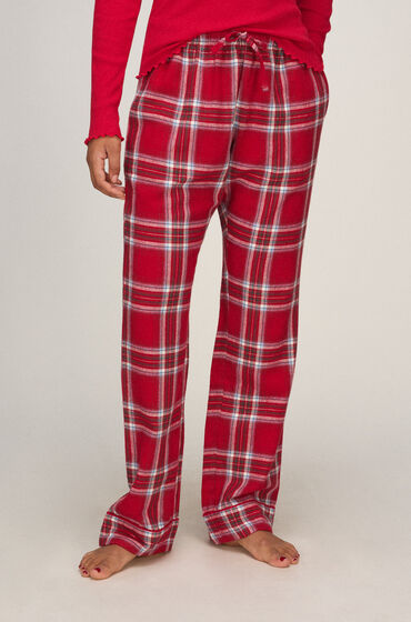 Hunkemöller Petite pantalon de Pyjama Flanelle Rouge