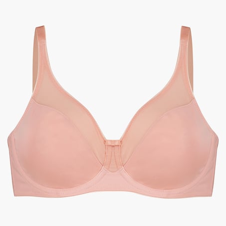 Soutien-gorge &agrave; armatures non-pr&eacute;form&eacute; minimiseur Nina, Rose