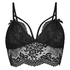Brassière Longline Donatella, Noir