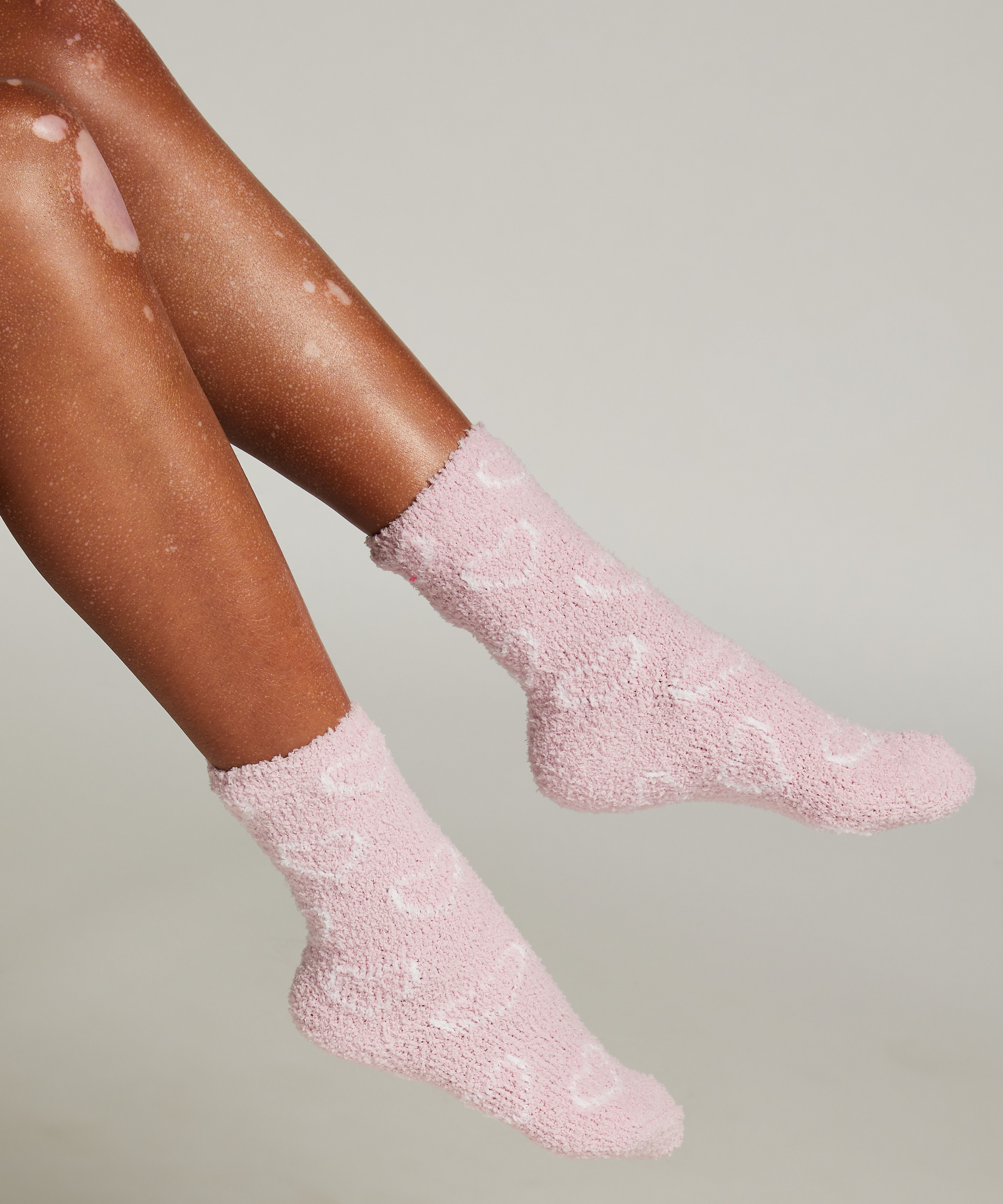 Lot de 2 Paires de Chaussettes Cosy, Rose, main