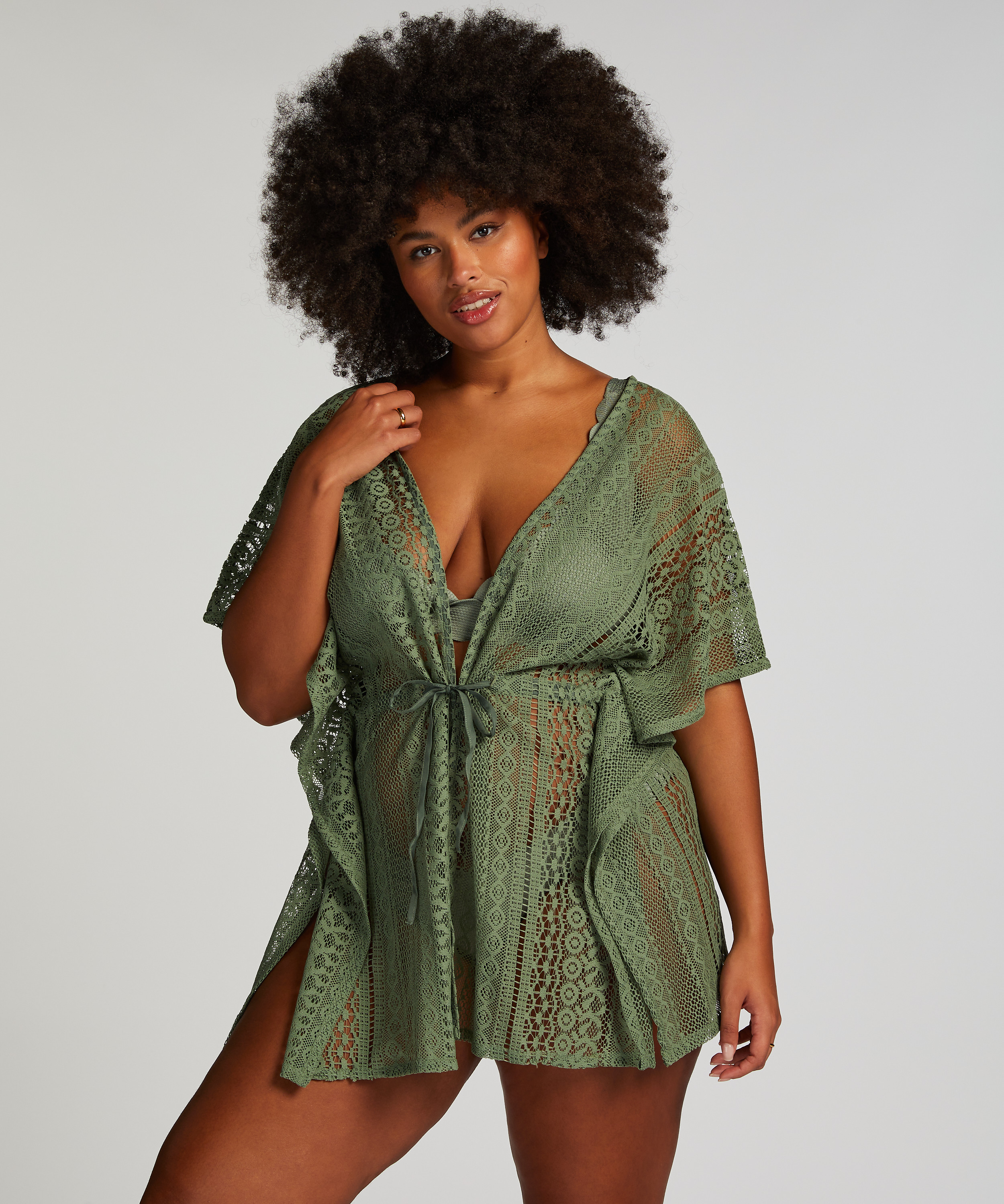 Caftan Plage, Vert, main