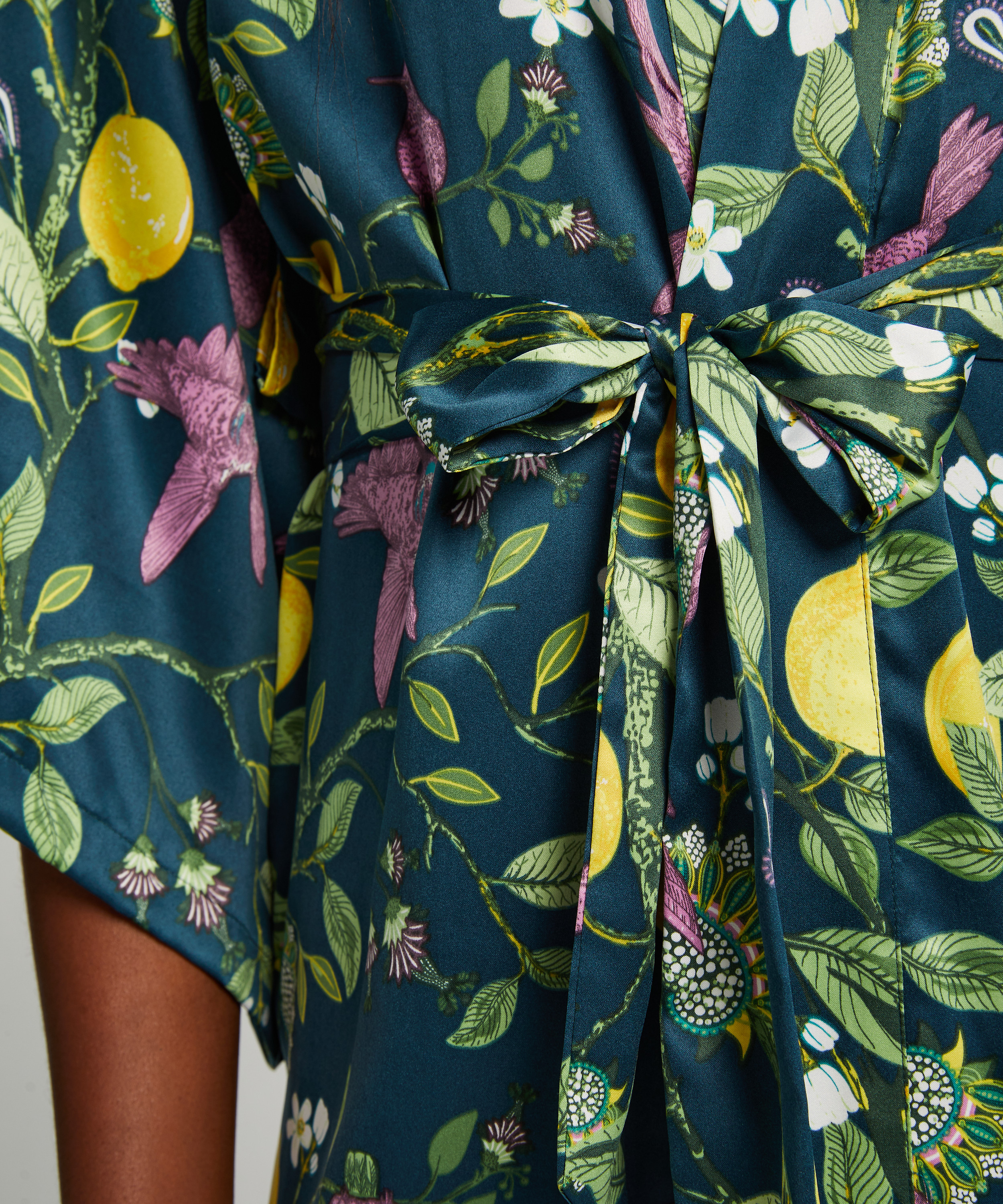 Kimono Satin, Bleu, main