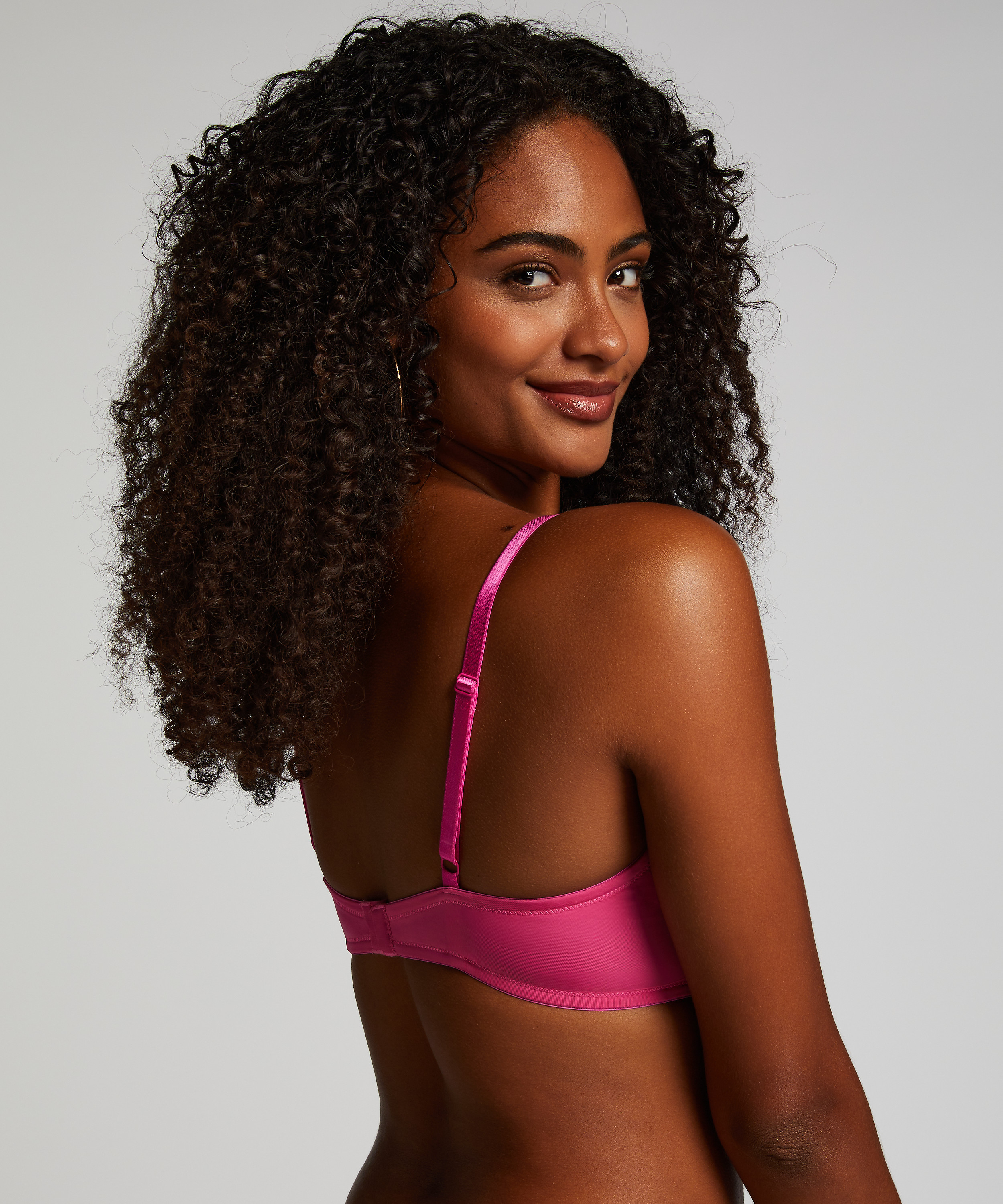 Soutien-gorge à armatures préformé Plunge, Rose, main