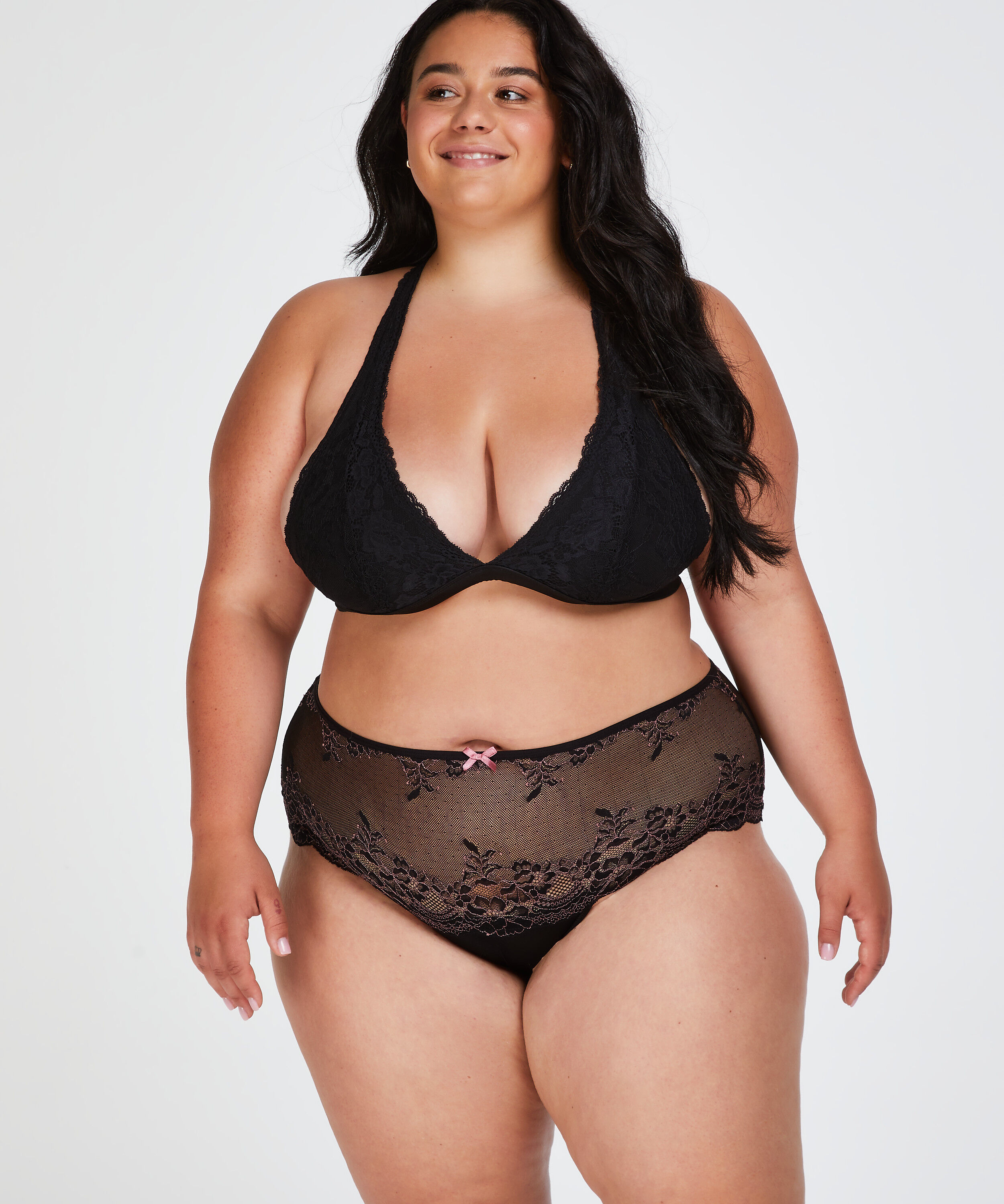 Boxer string Doriane Curvy, Noir