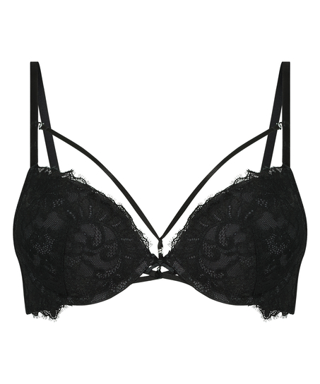 Soutien-gorge à armatures maximiseur préformé Char, Noir