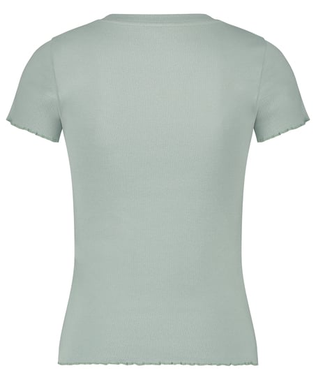 Chemise &agrave; manches courtes en coton, Vert