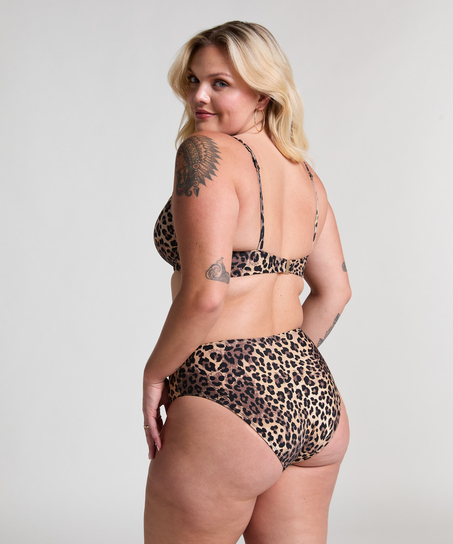 Bas de bikini taille moyenne Animalia Rio, marron