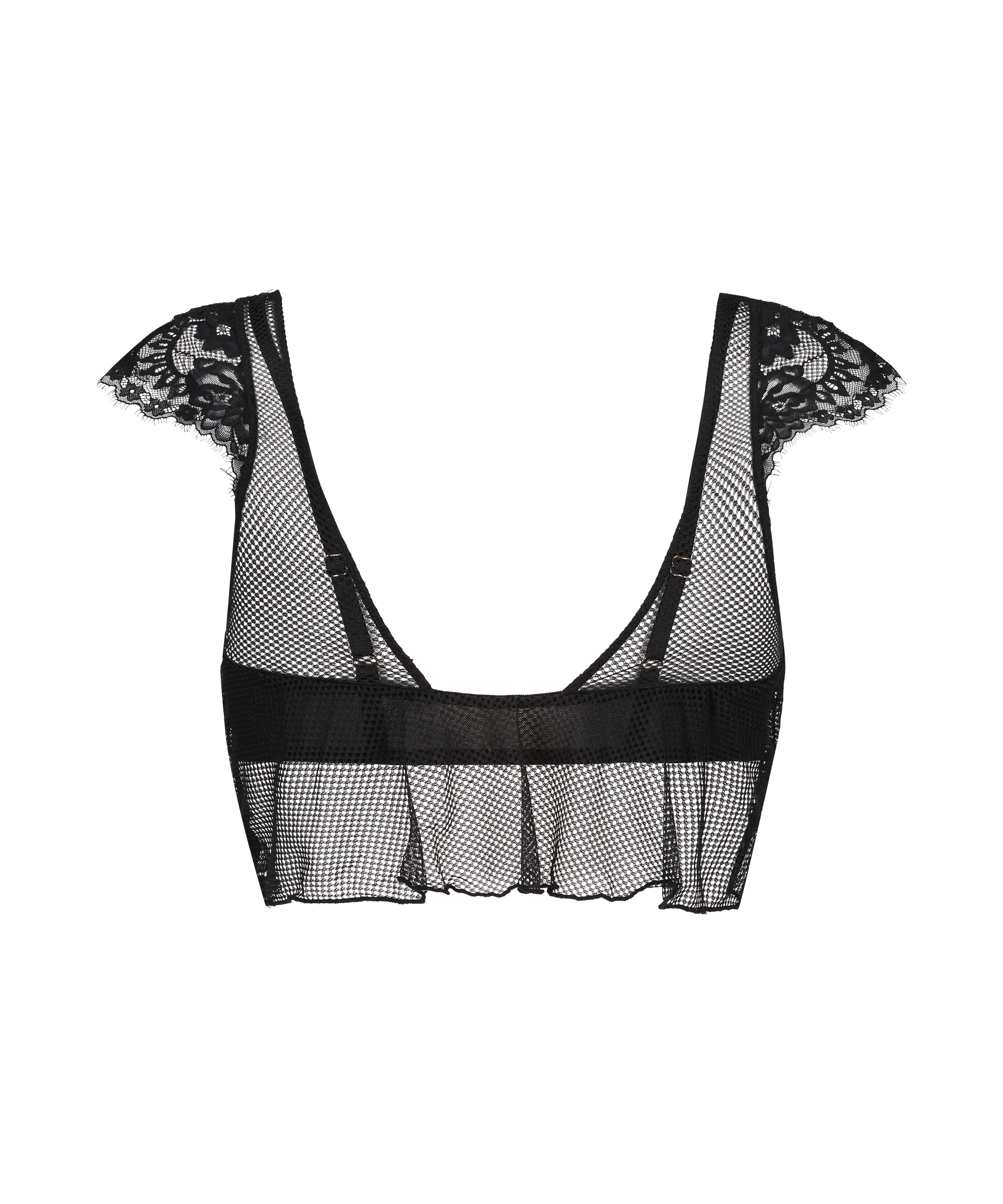 Soutien-gorge à armatures non préformé longline Trixie, Noir, main