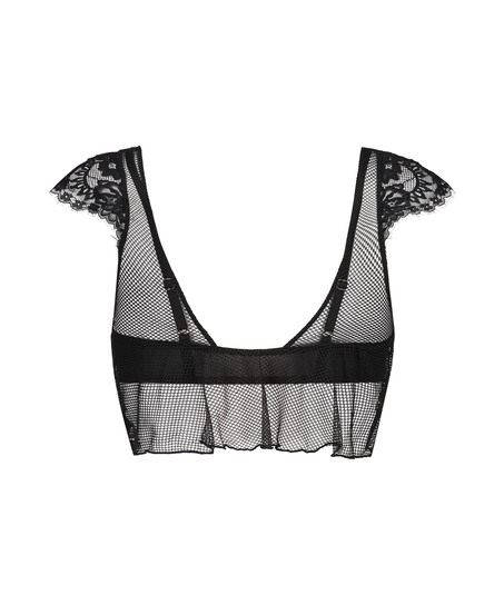 Soutien-gorge à armatures non préformé longline Trixie, Noir