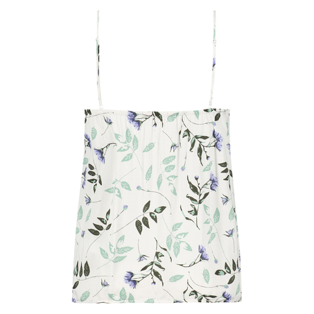 Camisole pressed feuilles, Blanc