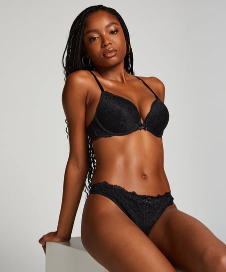 Soutien-gorge à armatures préformé push-up Marine, Noir