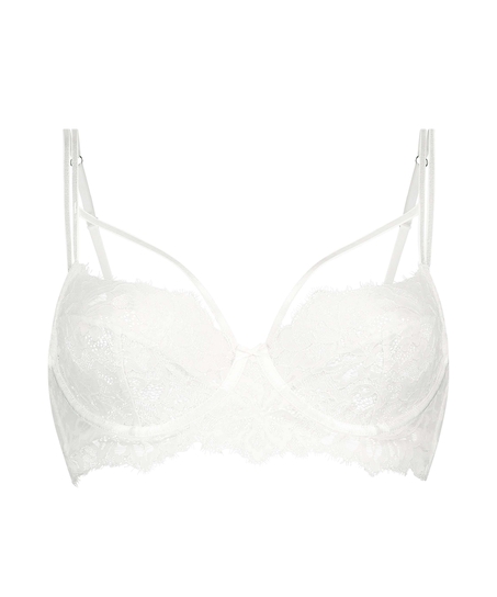 Soutien-gorge à armatures préformé longline Isabella, Blanc