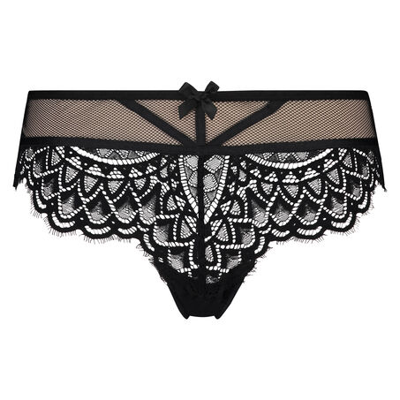 Slip br&eacute;silien Lucia, Noir