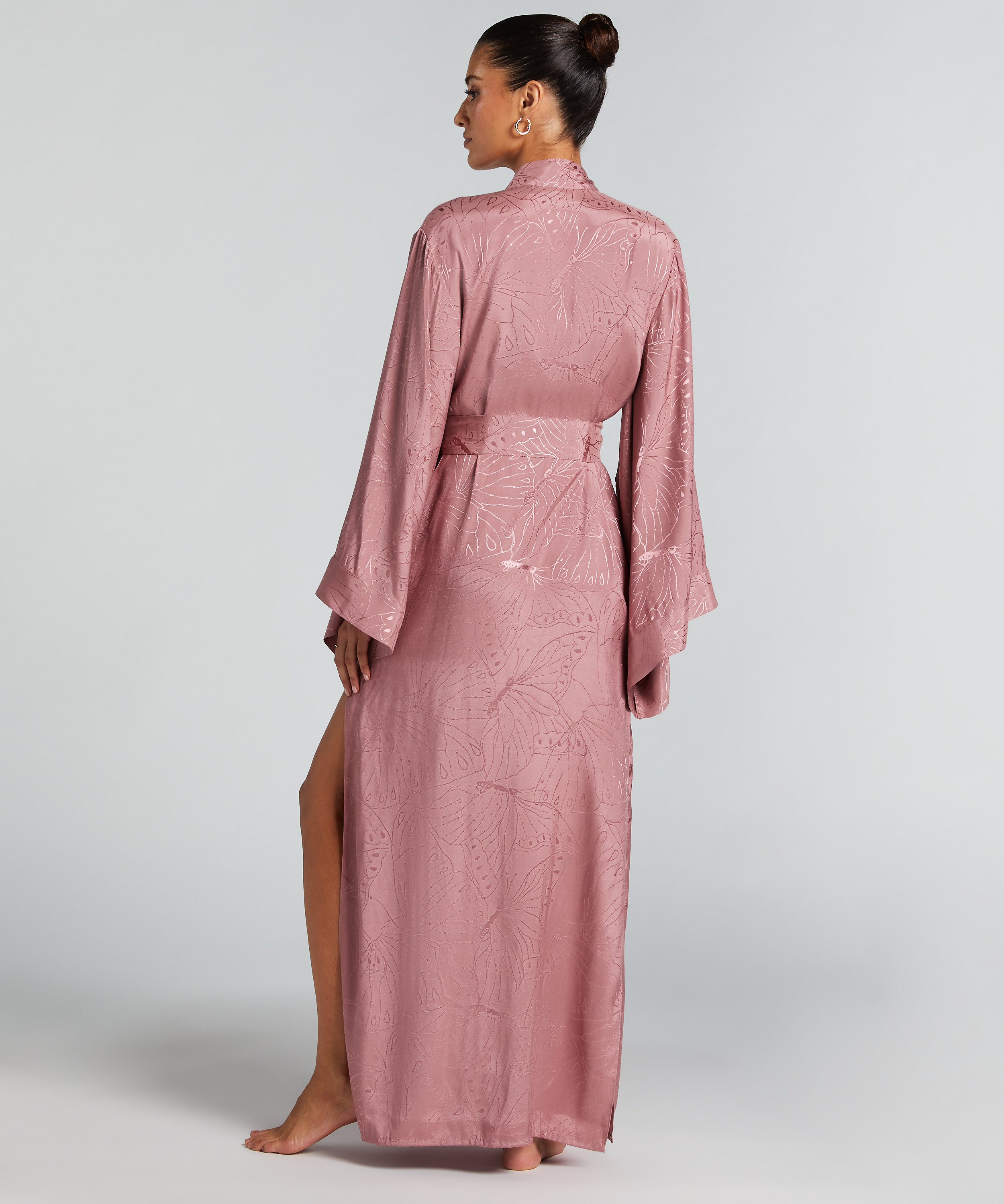 Kimono long, Rose, main