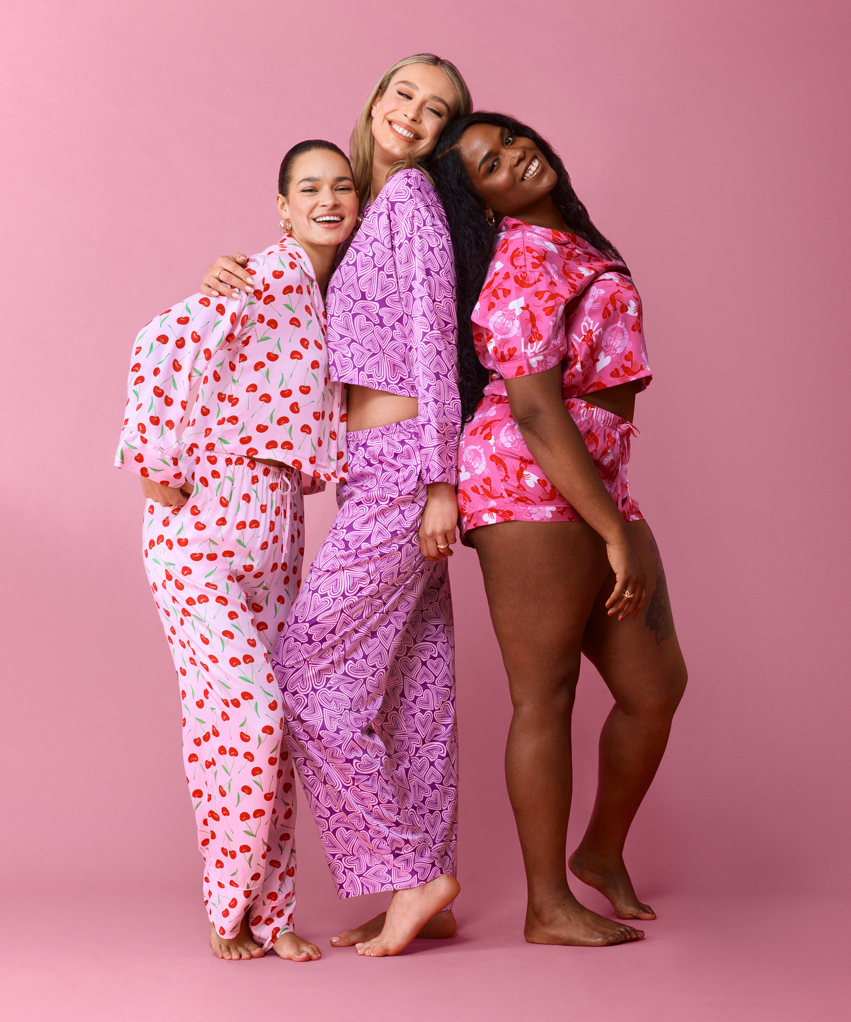 Pantalon Satin, Violet, main