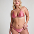 Haut de bikini triangle Kallua, Rose