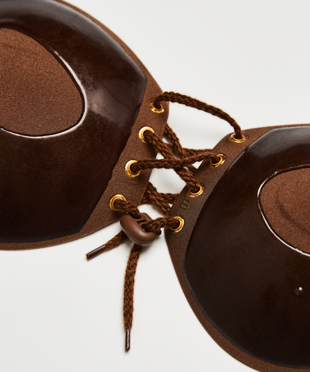 Soutien-gorge adhésif push-up, Marron