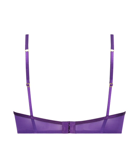 Soutien-gorge rembourr&eacute; demi-bonnet &agrave; armatures longline Iggy, Violet