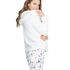 Jacket Ressy cardigown fleece, Blanc