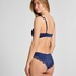 Slip brésilien Lace & Shine, Bleu