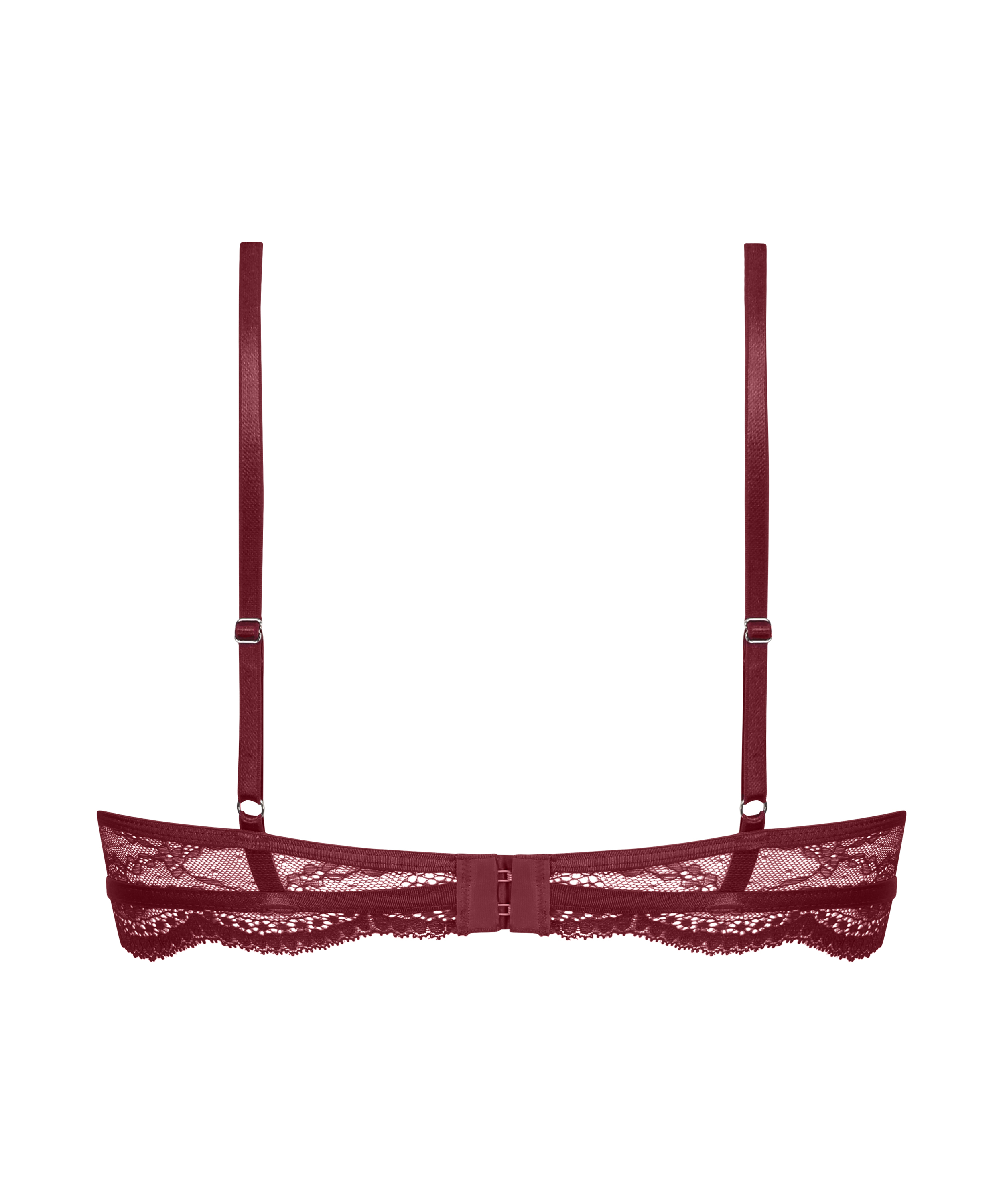 Soutien-gorge non-rembourr&eacute; &agrave; armatures Isabelle, Rouge, main