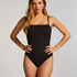 Maillot de bain Bandeau Scallop, Noir