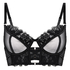 Soutien-gorge à armatures non-rembourré longline Nienke, Noir