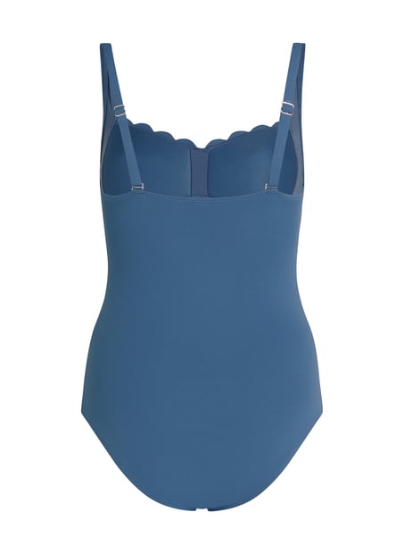 Maillot de bain Shaping Scallop, Bleu