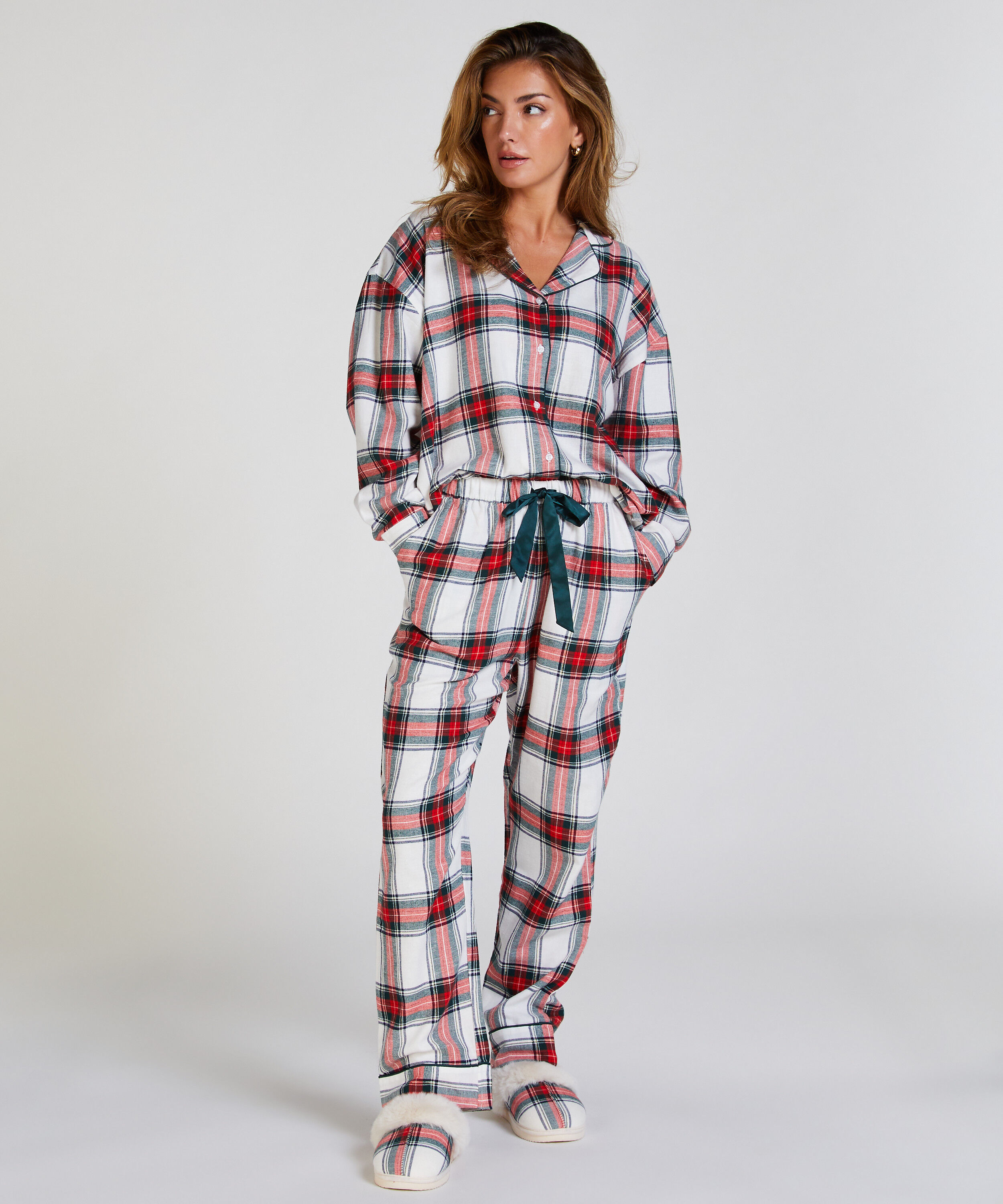 Petite pantalon de Pyjama Flanelle, Blanc Petite pantalon de Pyjama Flanelle, Blanc