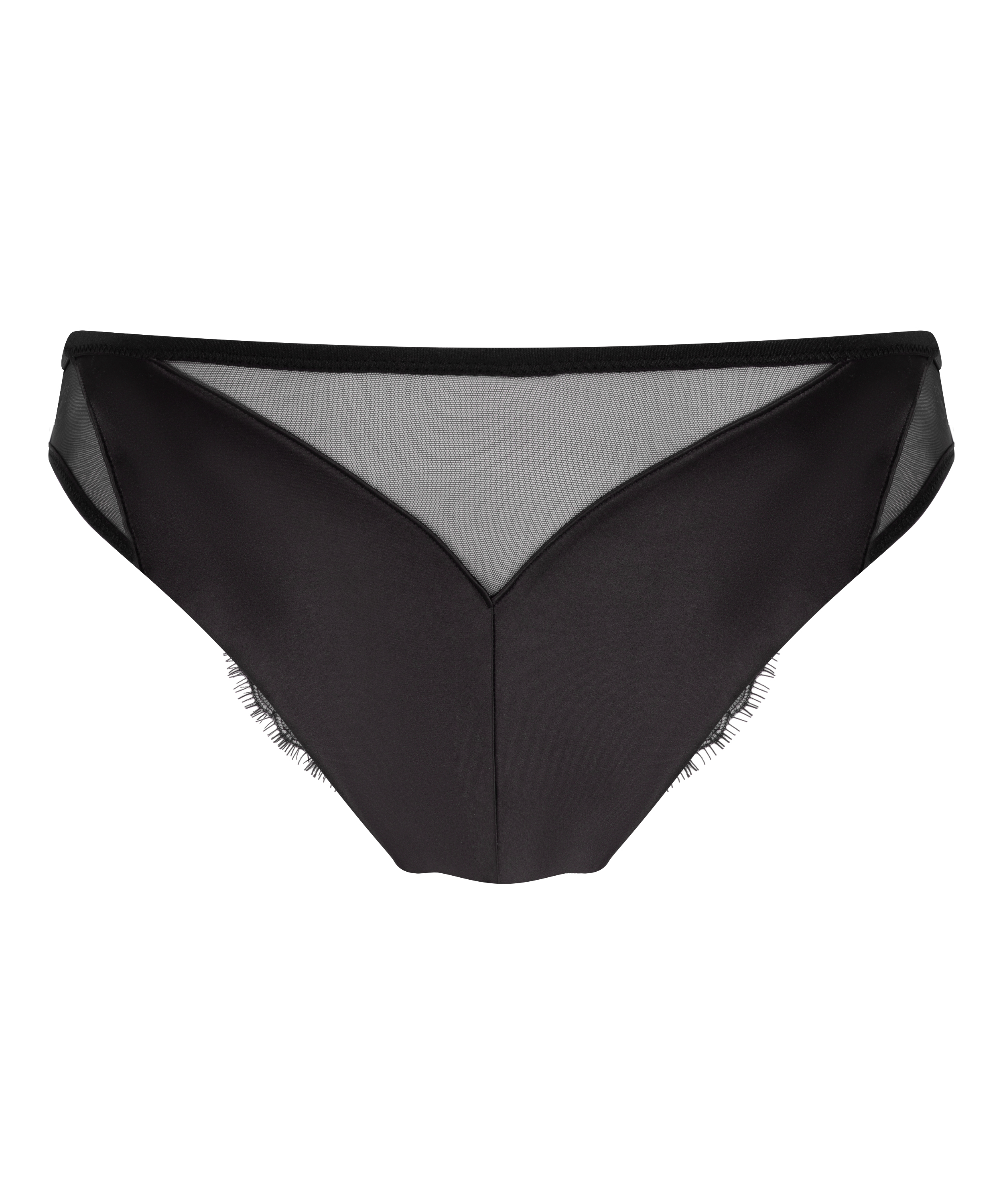 Culotte brésilienne jambe haute Cynthia, Noir, main