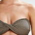 Haut de bikini bandeau Fango, Marron