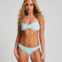Slip de Bikini Rio Crinkle, Bleu