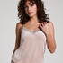 Camisole velours Dentelle, Beige
