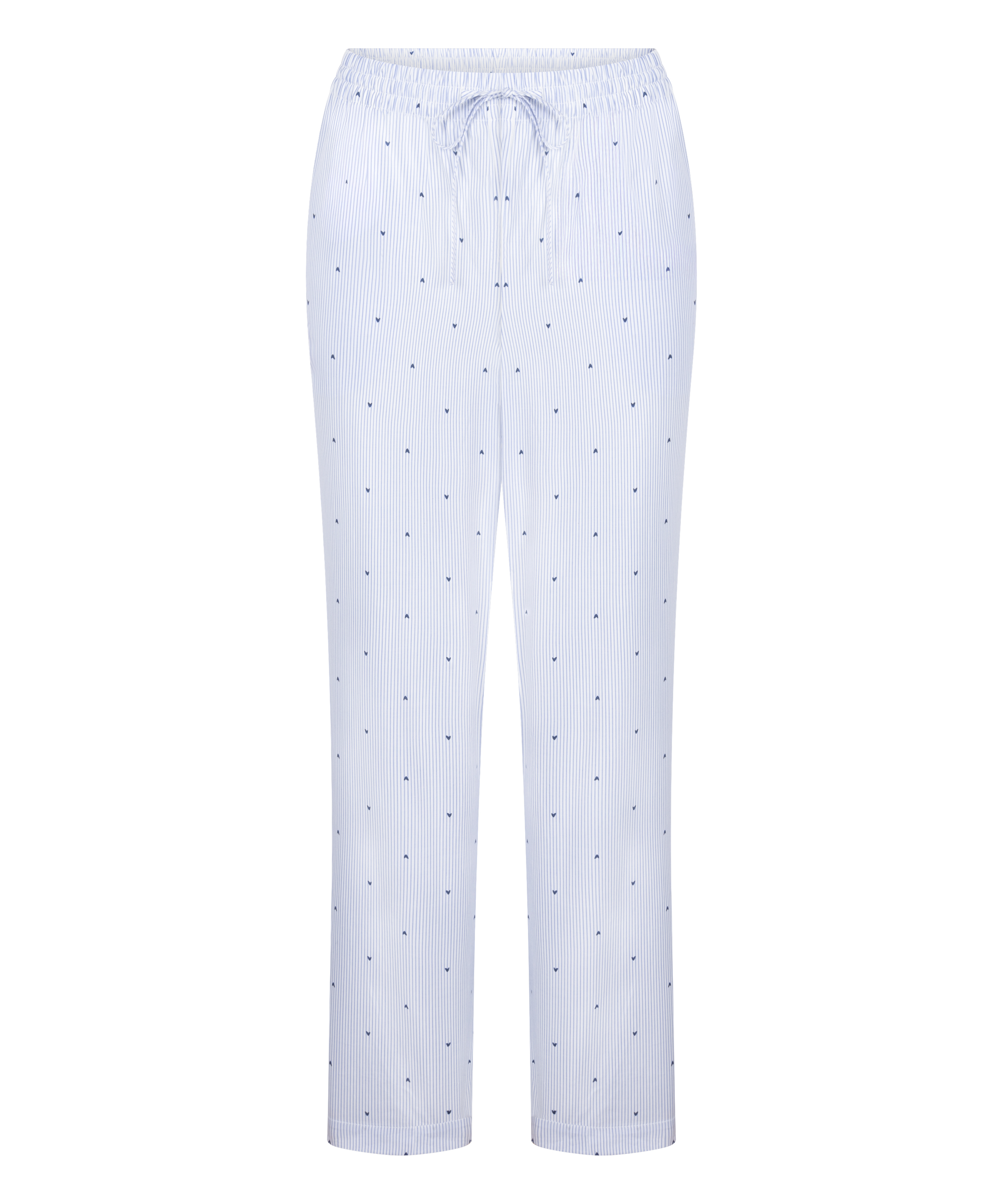 Pantalon Cotton Stripe Heart, Bleu, main