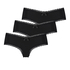 Lot de 3 slips brésiliens London, Noir